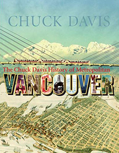 Book cover showing Vancouver landscape